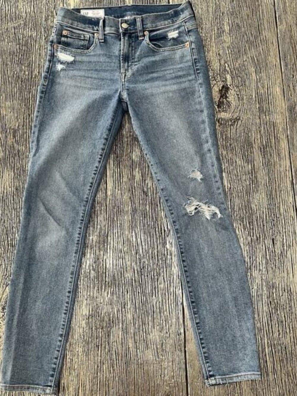 Gap True Skinny Mid Rise Denim Jeans Size 26/2r
